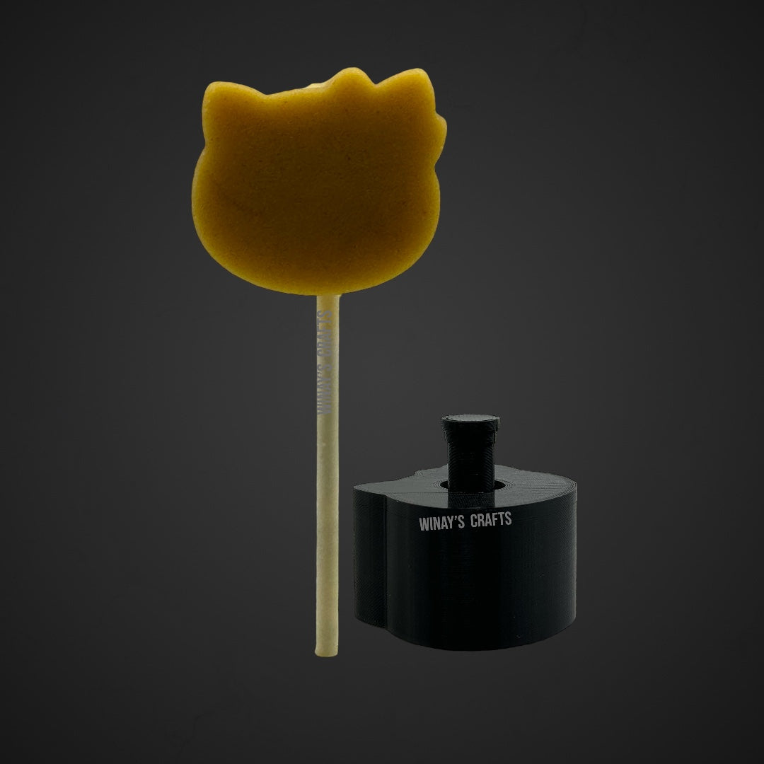 Cake Pop Mold/Plunger KAWAII PINK KITTY & Friends Bundle (Pink Kitty, Cinnamon Dog, PomPom Dog, Purple Rabbit, Black Badtz, Green Frog)