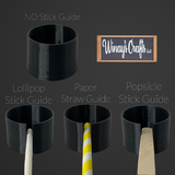 Cake Pop Mold/Plunger BUNNY TAIL/SCALLOP ROUND (With Lollipop Stick or Paper Straw Guide Options) - Made in USA