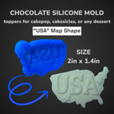 Chocolate Silicone Mold (Cakepop/Dessert Topper) - Fourth / 4th of July Set - MADE IN USA