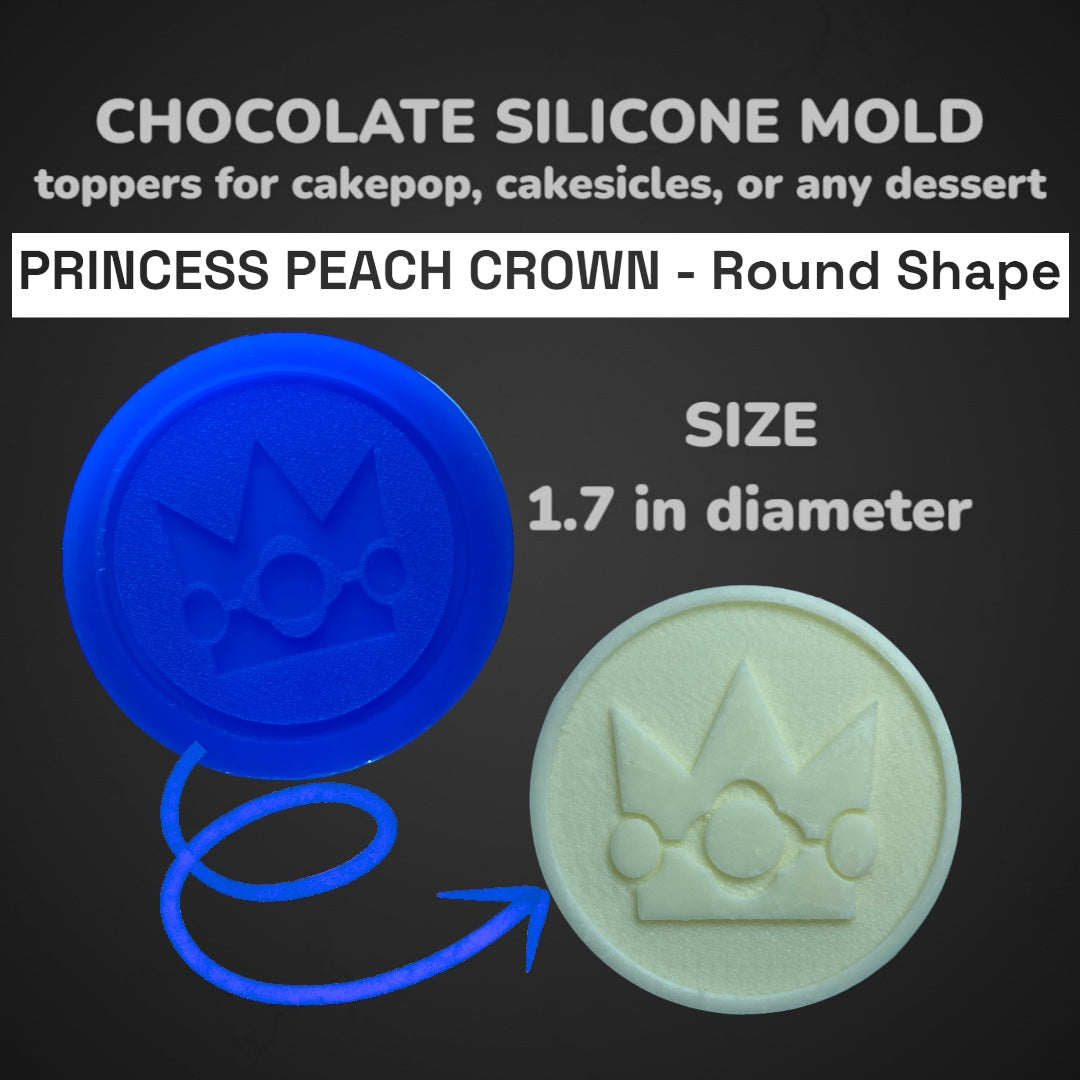 Chocolate Silicone Mold (Cakepop/Dessert Topper) - SUPER PLUMBER BROTHERS ICONS Round Shape - MADE IN USA