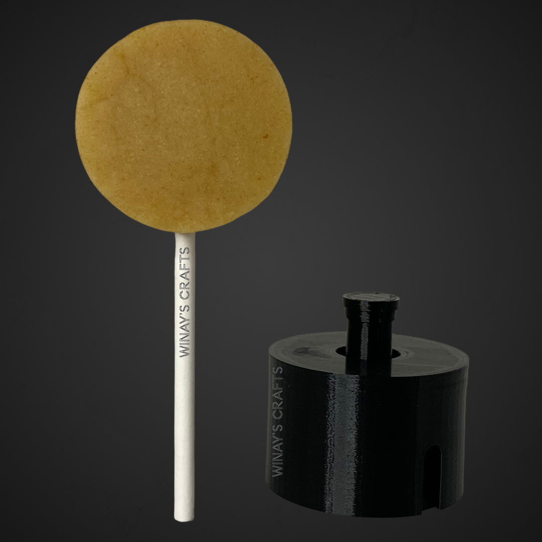 ROUND CIRCLE Cake Pop Mold Plunger With Lollipop Stick Paper Str