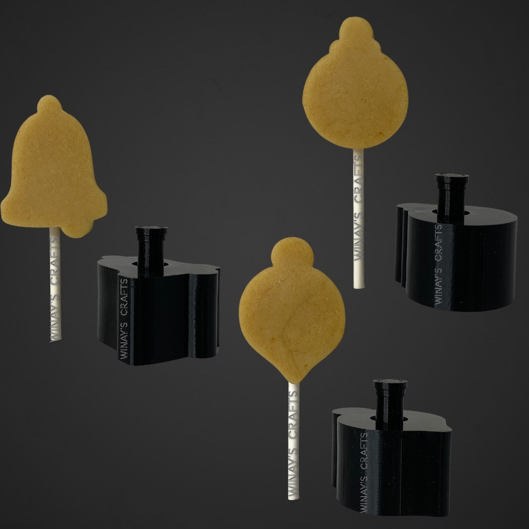BUNDLE 6 (Ornament Ball, Ornament Teardrop, Ornament Bell) - Cake Pop Mold / Plunger - Made in USA