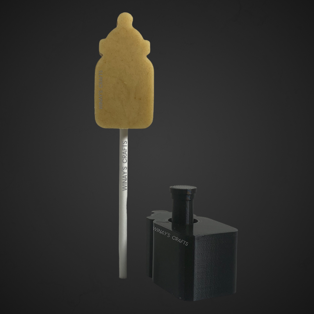 Baby Shower Bundle (Baby Bottle, Bodysuit, Mustache, Elephant, Rubber Ducky, Chubby Bear) - Cake Pop Mold / Plunger - Made in USA