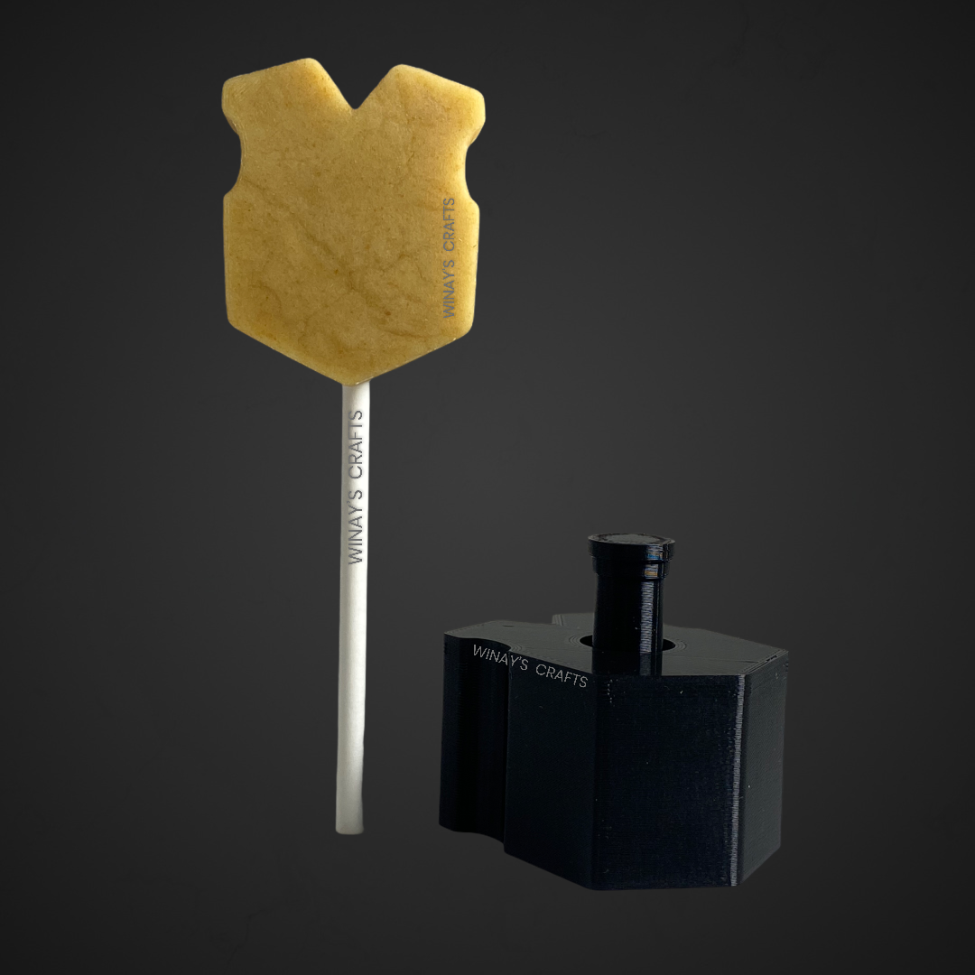 CHEERLEADING SHIRT - Cake Pop Mold / Plunger (With Lollipop Stick or Paper Straw Guide Options) - Made in USA