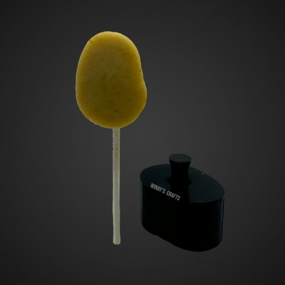 Cake Pop Mold / Plunger EMBARRASSED - EMOTIONS MOVIE (With Lollipop Stick or Paper Straw Guide Options) - Made in USA