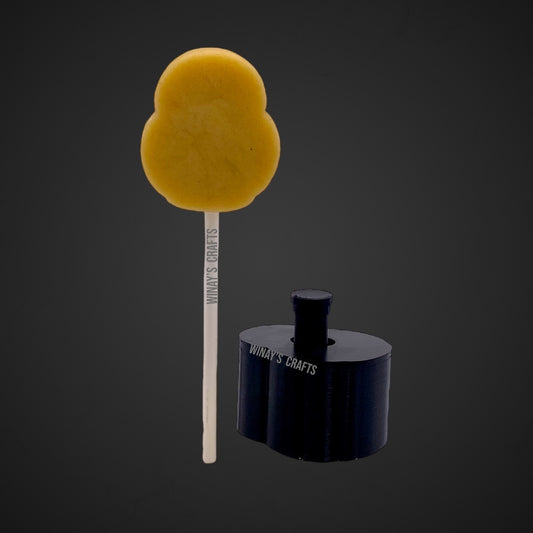 Cake Pop Mold / Plunger PUMPKIN BASKET - (With Lollipop Stick, Paper Straw or Popsicle Stick Guide Options) - Made in USA