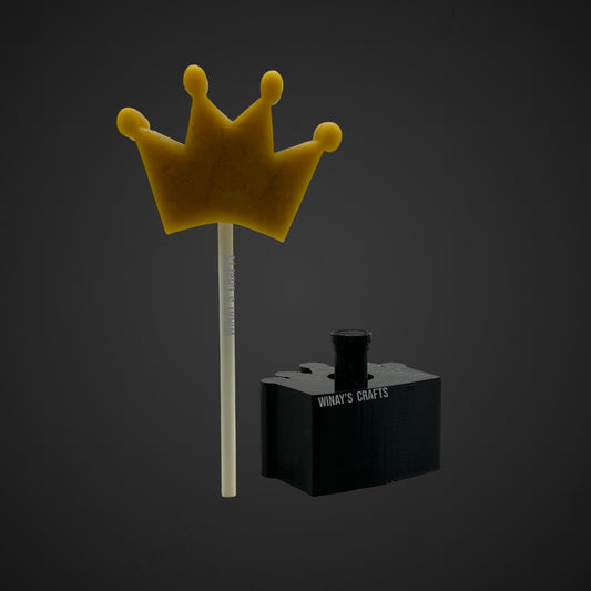 Cake Pop Mold/Plunger CROWN 2.0 (With Lollipop Stick, Paper Straw or Popsicle Stick Guide Options) - Made in U S A