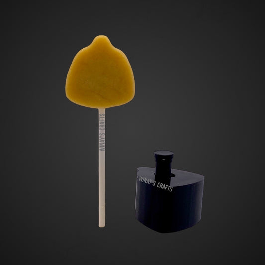 Cake Pop Mold / Plunger PUMPKIN CANDY - (With Lollipop Stick, Paper Straw or Popsicle Stick Guide Options) - Made in USA