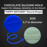 Chocolate Silicone Mold (Cakepop/Dessert Topper) - SUPER PLUMBER BROTHERS ICONS Round Shape - MADE IN USA