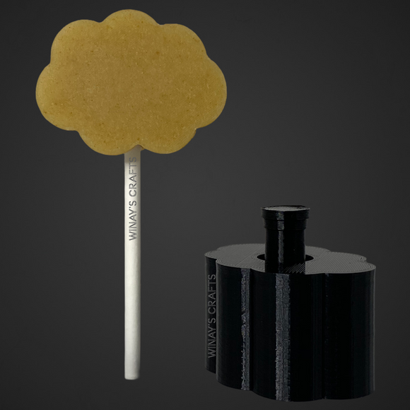 CLOUD - Cake Pop Mold / Plunger (With Lollipop Stick, Paper Straw or Popsicle Stick Guide Options) - Made in USA