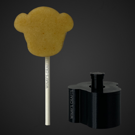 MONKEY FACE - Cake Pop Mold / Plunger (With Lollipop Stick, Paper Straw or Popsicle Stick Guide Options) - Made in USA