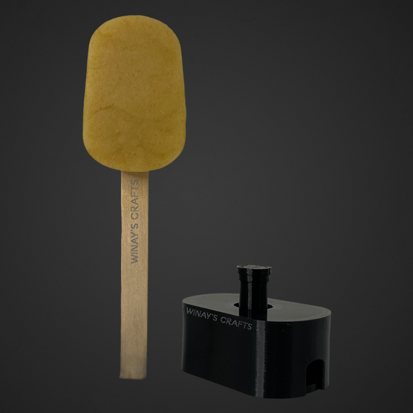 POPSICLE (SLIM) - Cake Pop Mold / Plunger (With Lollipop Stick, Paper Straw or Popsicle Stick Guide Options) - Made in USA