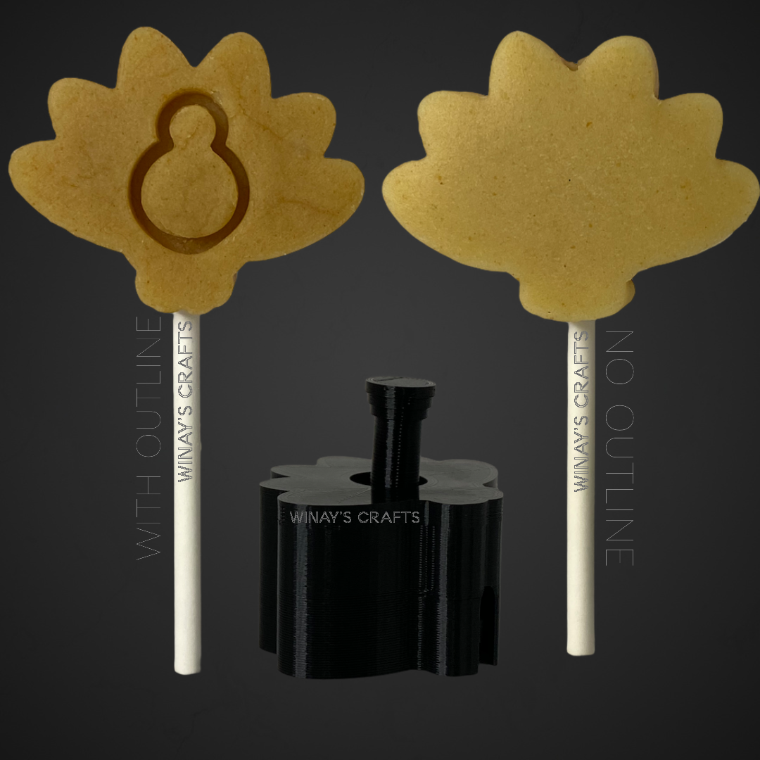TURKEY - Cake Pop Mold / Plunger (With Lollipop Stick, Paper Straw or Popsicle Stick Guide Options) - Made in USA