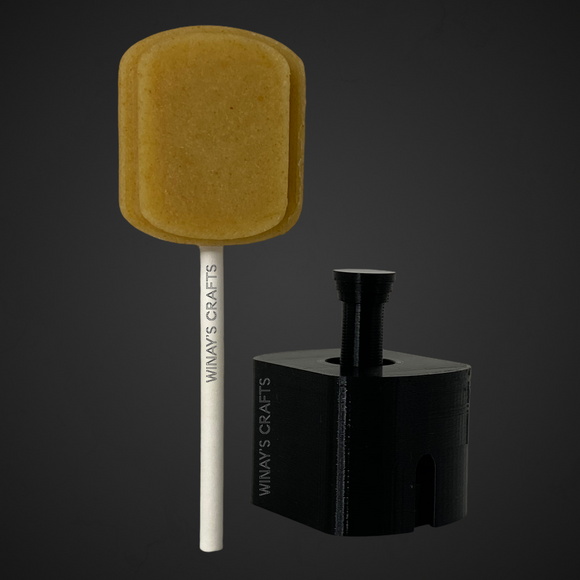 Letter I - Cake Pop Mold / Plunger (With Lollipop Stick, Paper Straw or Popsicle Stick Guide Options) - Made in USA