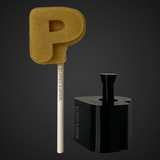 Letter P - Cake Pop Mold / Plunger (With Lollipop Stick, Paper Straw or Popsicle Stick Guide Options) - Made in USA