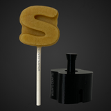 Letter S - Cake Pop Mold / Plunger (With Lollipop Stick, Paper Straw or Popsicle Stick Guide Options) - Made in USA