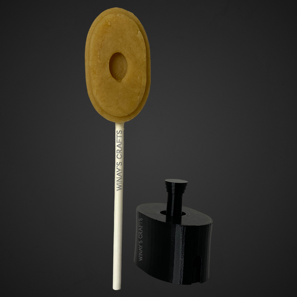 Number 0 - Cake Pop Mold / Plunger (With Lollipop Stick, Paper Straw or Popsicle Stick Guide Options) - Made in USA