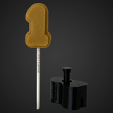 Number 1 - Cake Pop Mold / Plunger (With Lollipop Stick, Paper Straw or Popsicle Stick Guide Options) - Made in USA