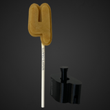 Number 4 - Cake Pop Mold / Plunger (With Lollipop Stick, Paper Straw or Popsicle Stick Guide Options) - Made in USA