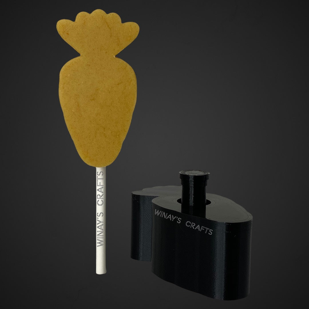 BUNDLE 3 (Reindeer and Carrot) - Cake Pop Mold / Plunger (With Lollipop Stick, Paper Straw or Popsicle Stick Guide Options) - Made in USA