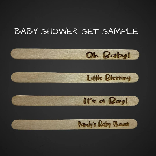 CUSTOMIZED Wood Popsicle Sticks- Set of 1000 Pieces