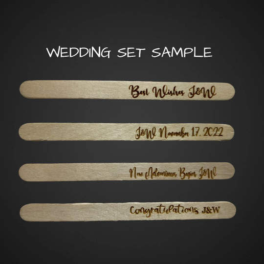 CUSTOMIZED Wood Popsicle Sticks- Set of 1000 Pieces