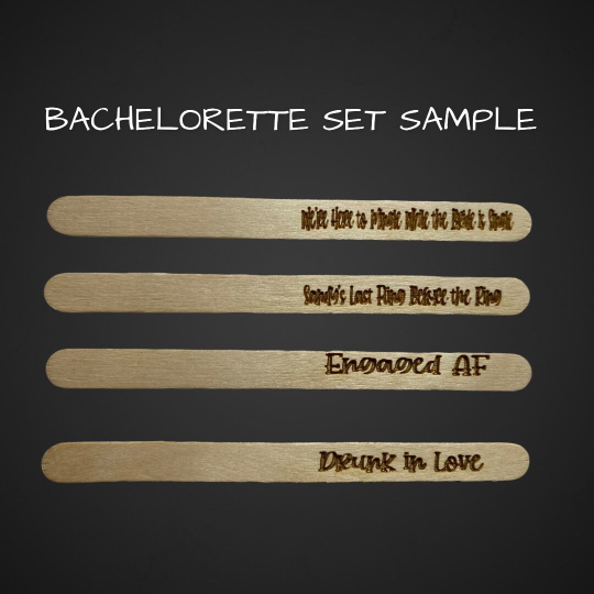 CUSTOMIZED Wood Popsicle Sticks- Set of 1000 Pieces