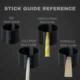 POPSICLE (BAR) - Cake Pop Mold / Plunger (With Lollipop Stick, Paper Straw or Popsicle Stick Guide Options) - Made in USA
