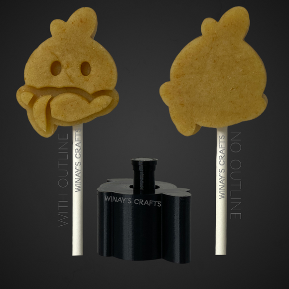 TURKEY FACE - Cake Pop Mold / Plunger (With Lollipop Stick, Paper Straw or Popsicle Stick Guide Options) - Made in USA