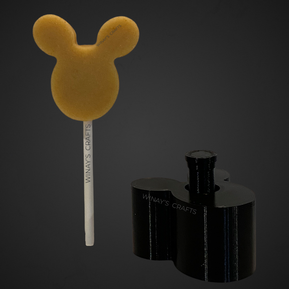 MOUSE BALLOON - Cake Pop Mold / Plunger (With Lollipop Stick Guide Options) - Made in USA