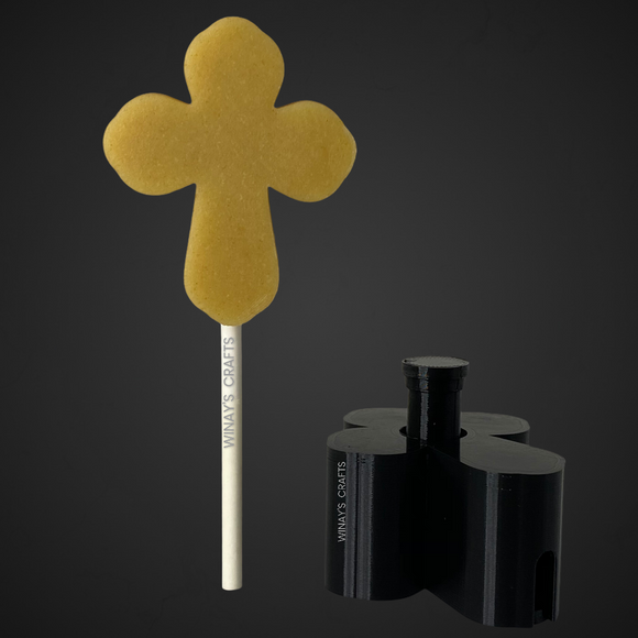 CROSS - Cake Pop Mold / Plunger (With Lollipop Stick Guide Options) - Made in USA