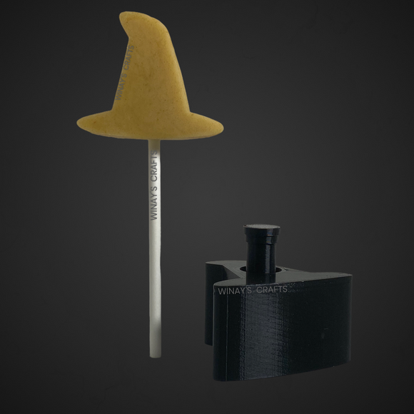 WITCH HAT - Cake Pop Mold / Plunger (With Lollipop Stick or Paper Straw Guide Options) - Made in USA
