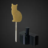 BLACK CAT / CAT SILHOUETTE - Cake Pop Mold / Plunger (With Lollipop Stick Guide Option) - Made in USA