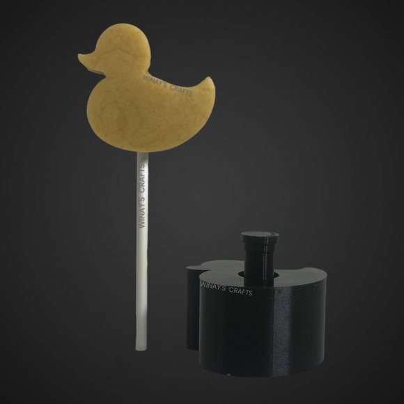 RUBBER DUCKY / DUCK - Cake Pop Mold / Plunger (With Lollipop Stick or Paper Straw Guide Options) - Made in USA