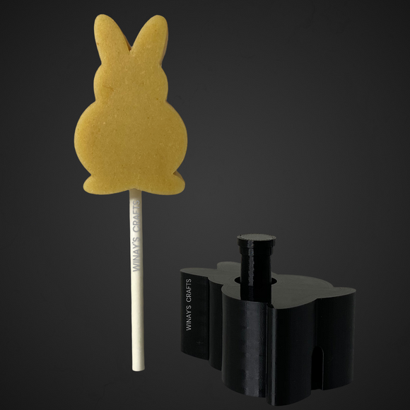 CHUBBY BUNNY - Cake Pop Mold / Plunger (With Lollipop Guide Options) - Made in USA