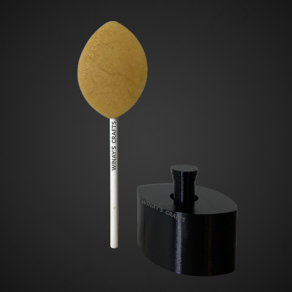Cake Pop Mold / Plunger FOOTBALL (With Lollipop Stick, Paper Straw or Popsicle Stick Guide Options) - Made in USA